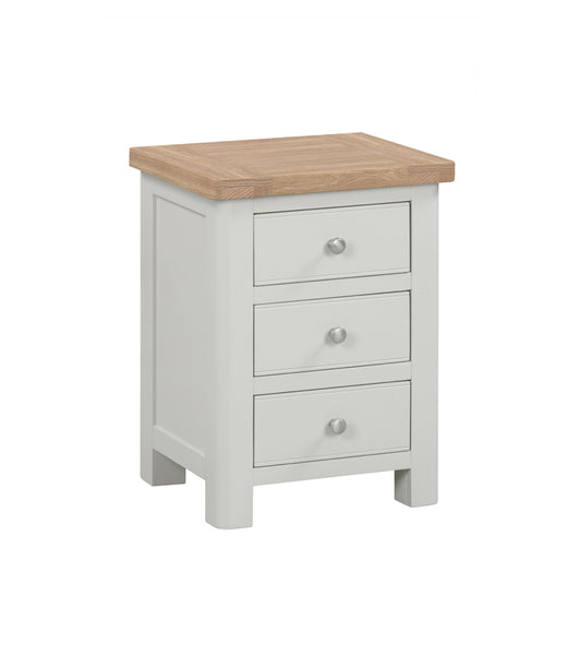 Camden Off White 3 Drawer Bedside